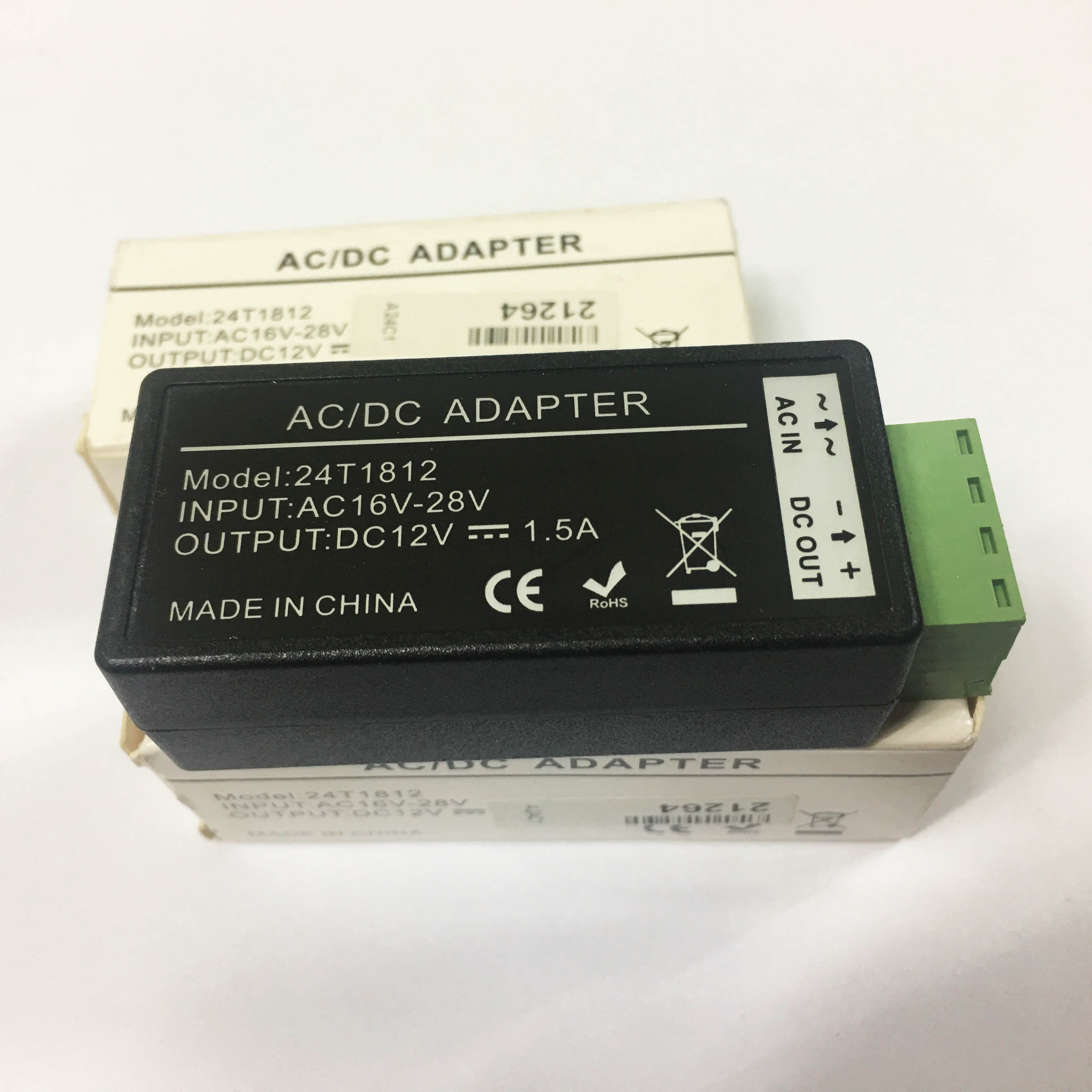 AC 24V to DC 12V 1.5A Power Supply Adapter Converter