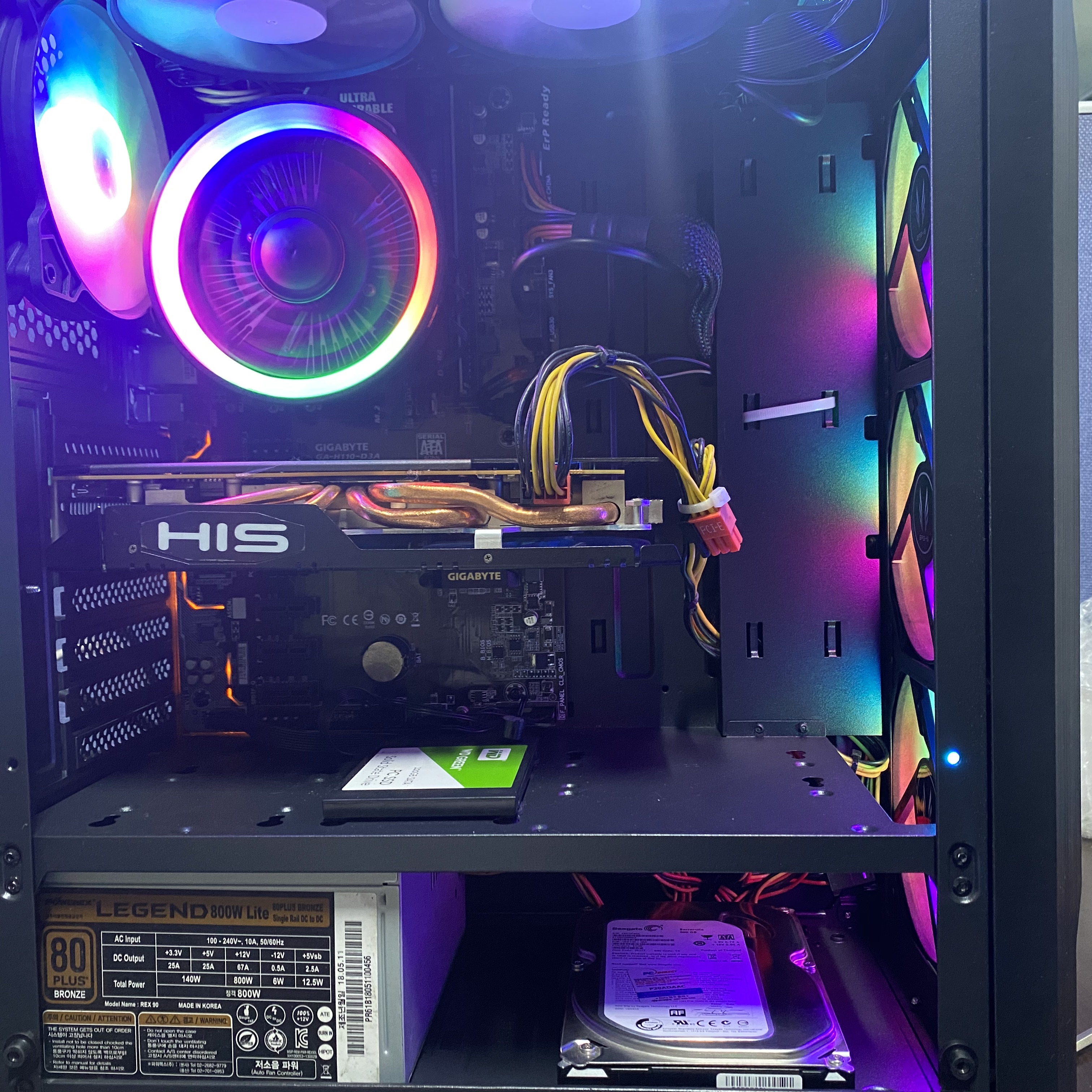 intel i5-6500 RX-580 4G RAM 8G 컴퓨터